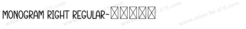 Monogram Right Regular字体转换